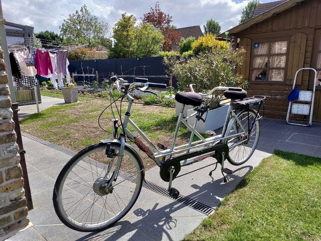 Elektrische tandem, Autres marques, 47 à 51 cm, 50 km par batterie ou plus, Comme neuf