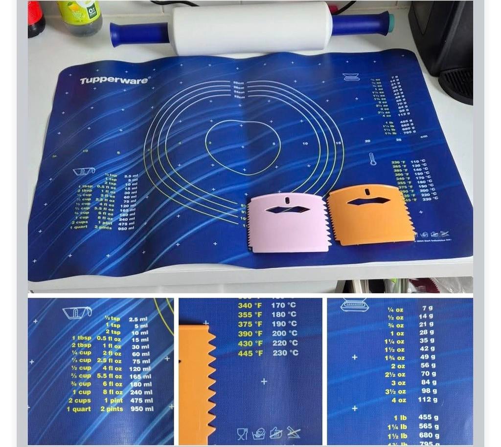 Tupperware deegroller met mat, Ophalen of Verzenden
