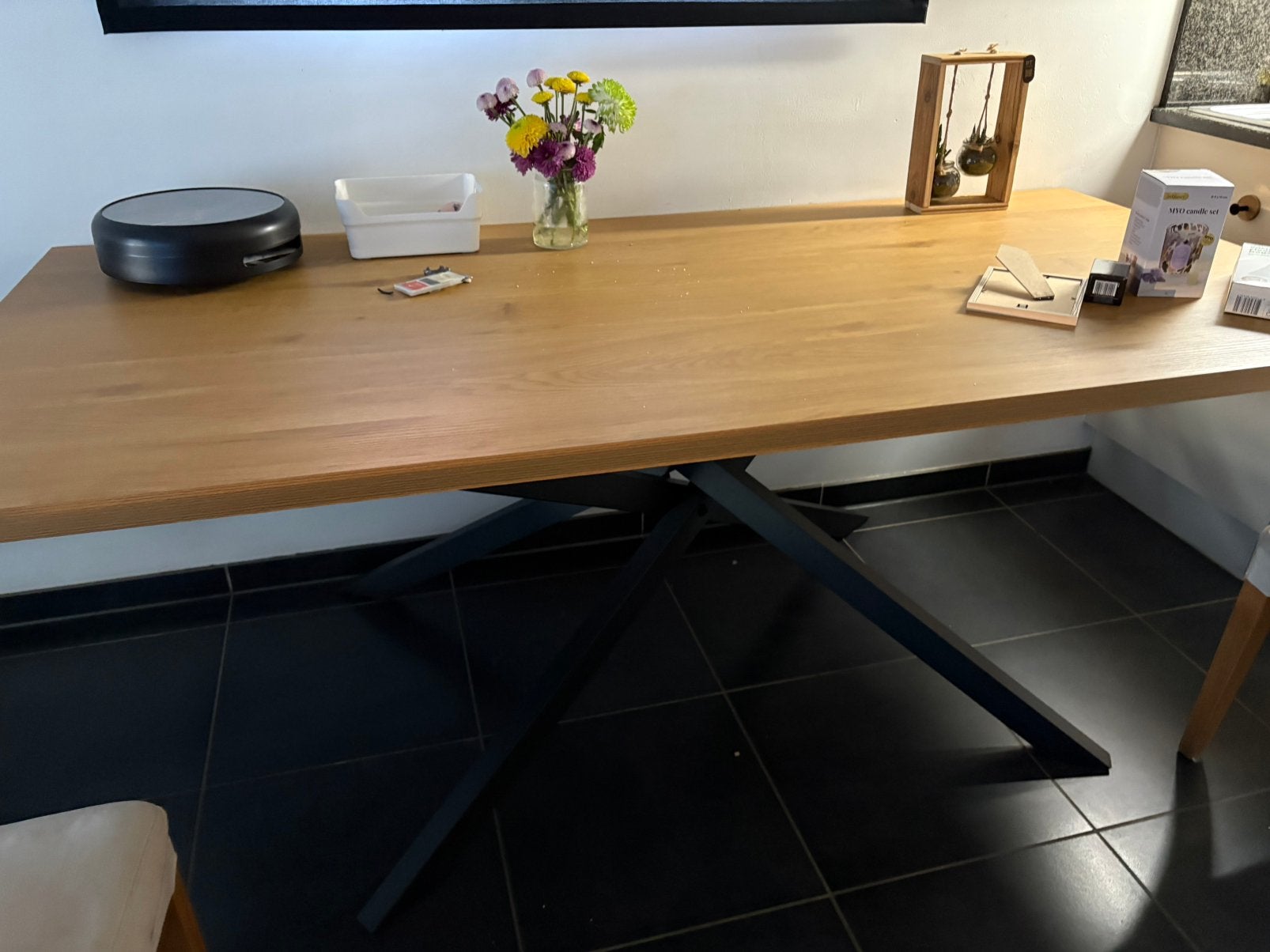 Tafel, Huis en Inrichting, Tafels | Eettafels, Ophalen, 50 tot 100 cm, Vijf personen of meer, Rechthoekig