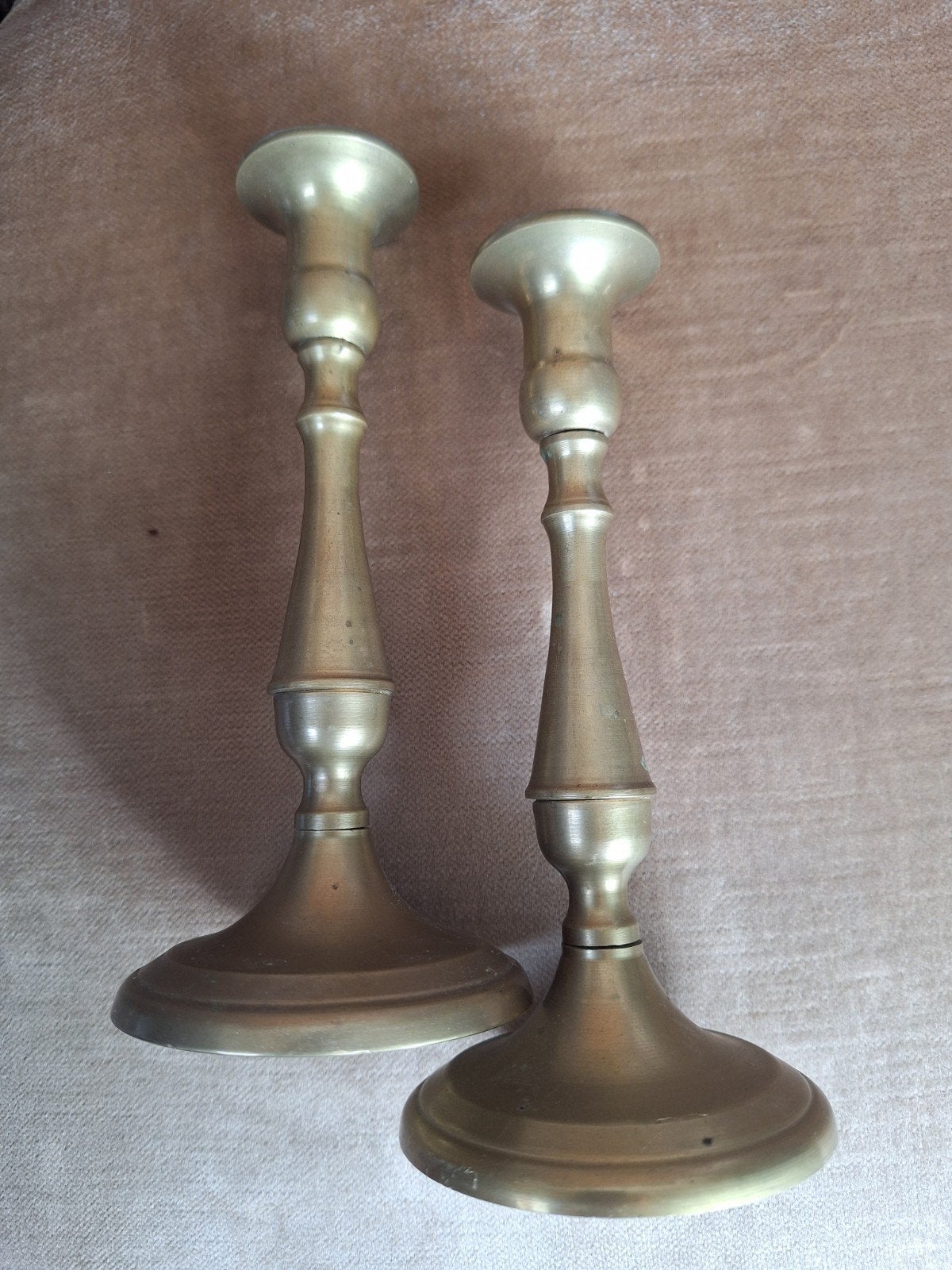 Paire de bougeoirs vintage., Antiquités & Art