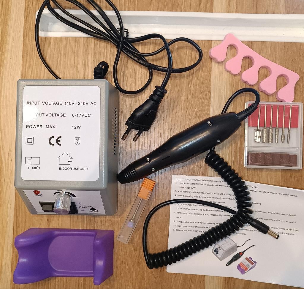 Elektrische Nagelfrees Set – Nail Drill, Ophalen of Verzenden, Nieuw, Hand- en Voetverzorging