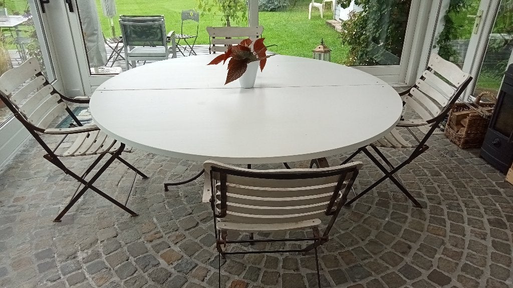 table de terrasse, Enlèvement, Comme neuf, Métal