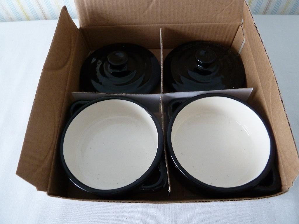 Nouveau, 2 pots à apéritifs avec couvercles, Enlèvement ou Envoi, Neuf, Céramique, Autres types