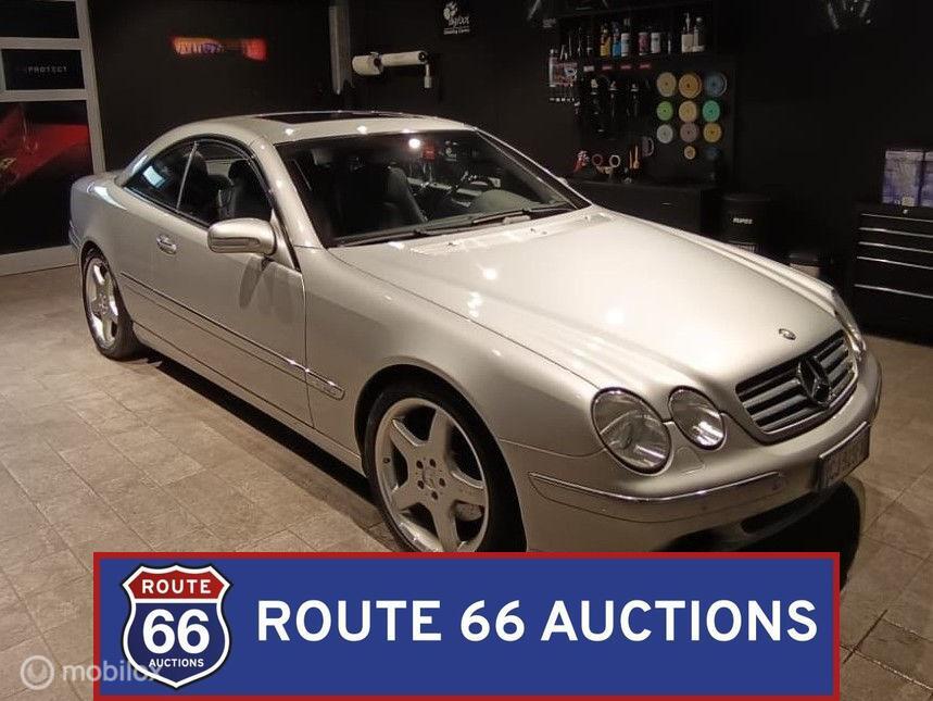 Mercedes-Benz CL 600 | 2000 | Route 66 Auctions, Auto's, Zwart, Mercedes-Benz, Bedrijf, Handgeschakeld