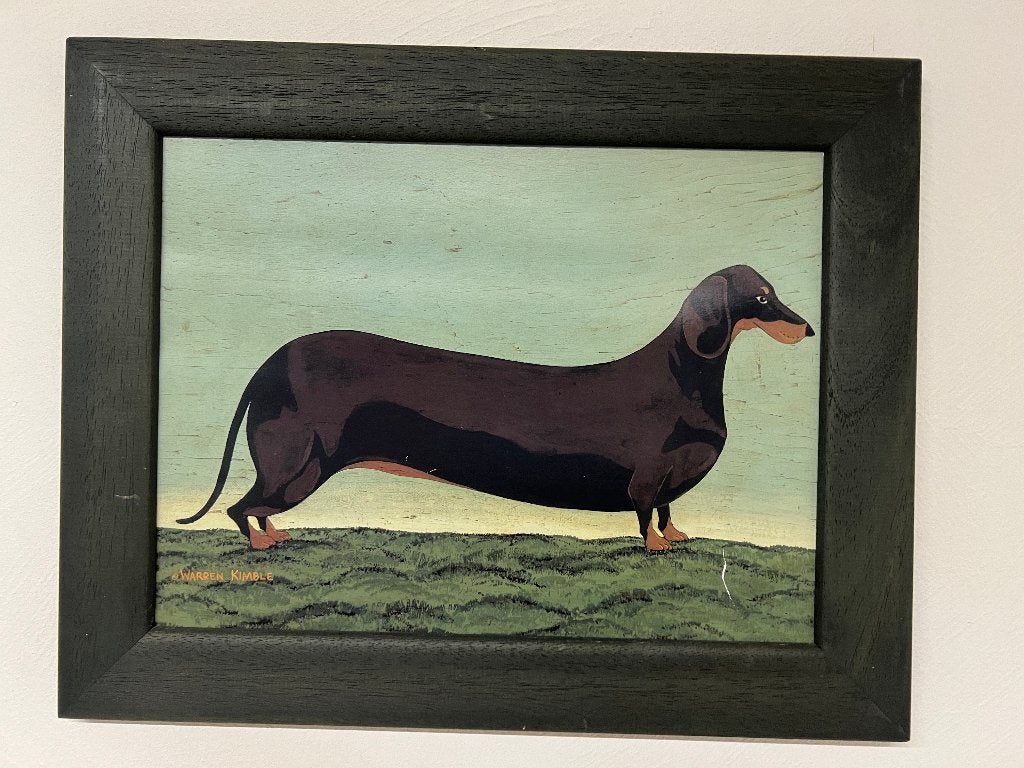 teckel kader, Ophalen, Dieren, Vintage, Overige technieken