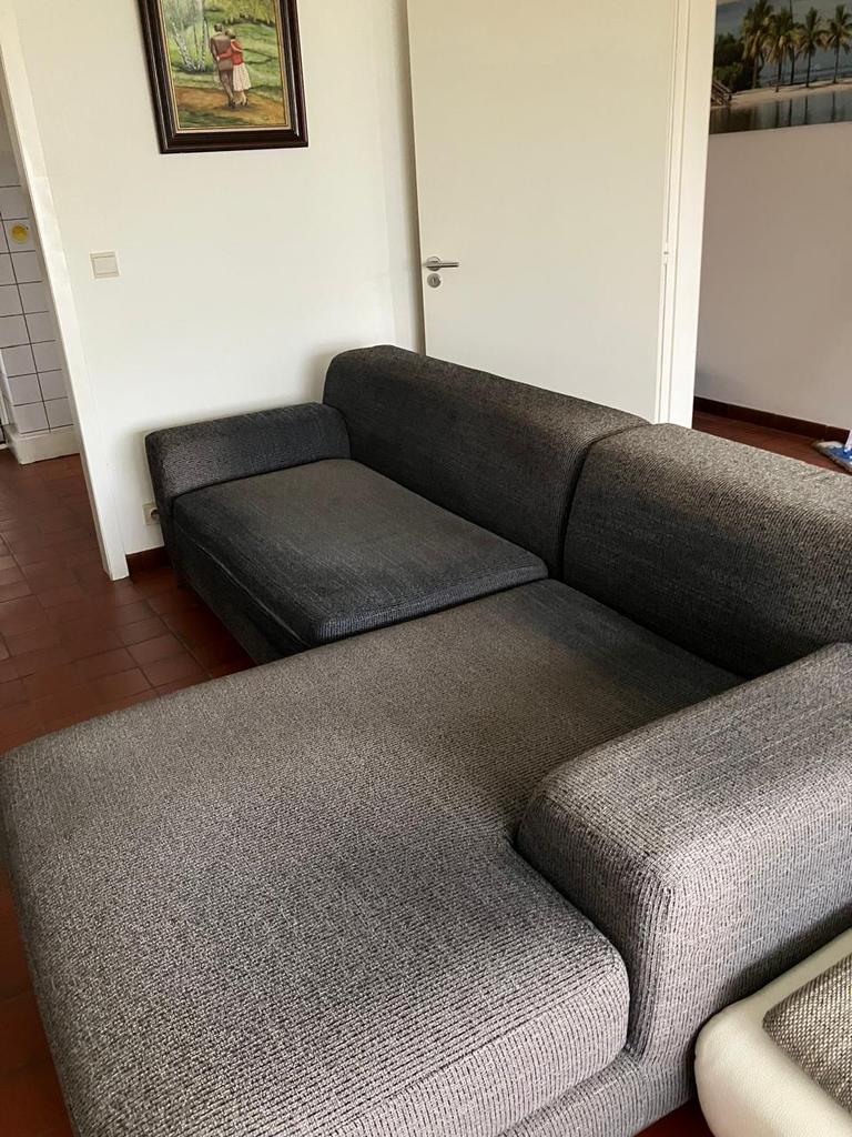 Lounge zetel / hoekbank in goede staat, Huis en Inrichting, Ophalen, Zo goed als nieuw, Stof