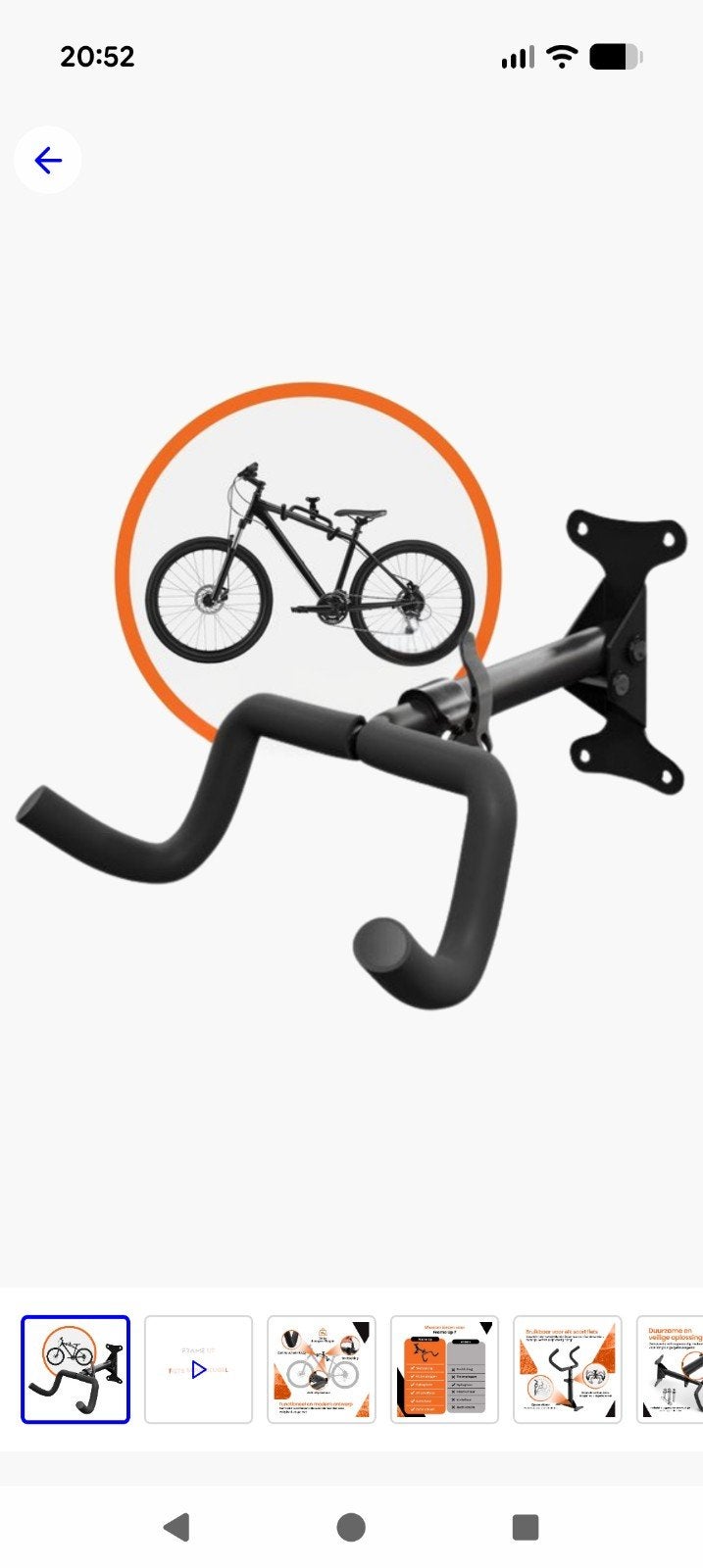 Fiets hang systeem NOG nieuw, Ophalen