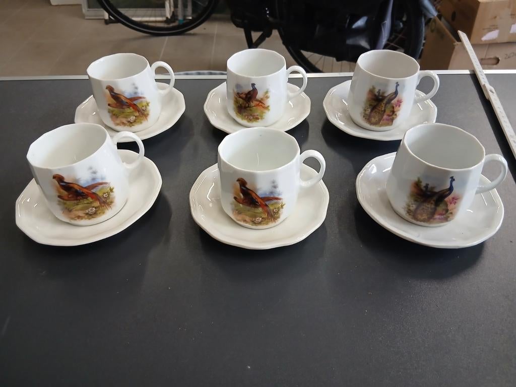 Koffieservies jacht, wild natuur, Enlèvement ou Envoi