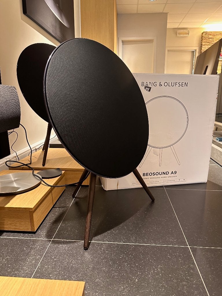 Bang & Olufsen Beosound A9 5th Gen Black/Black - B&O, Info@bang-olufsen.dk, Comme neuf, Bang & Olufsen, Enceinte colonne