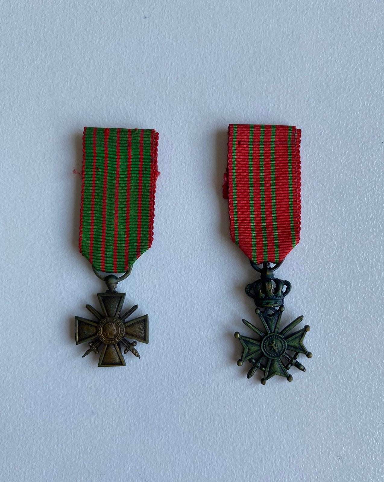 Miniatuurmedaillelot - België/Frankrijk, Ophalen of Verzenden