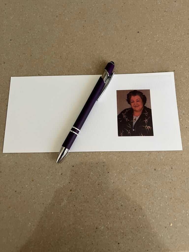 Doodsprentje bidprentje Florentine Rousseau thuis actrice, Verzamelen, Verzenden, Bidprentje