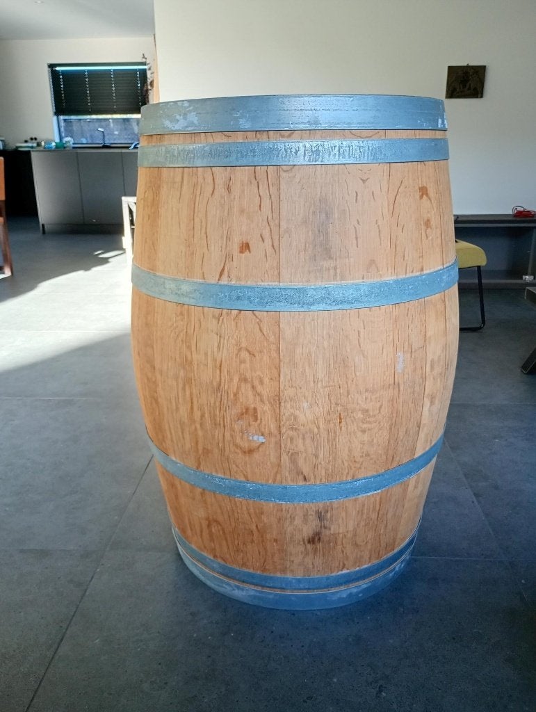 Tonneau à vin en chêne - décoration intérieure et extérieure, Rond, 50 à 100 cm, Comme neuf, Enlèvement