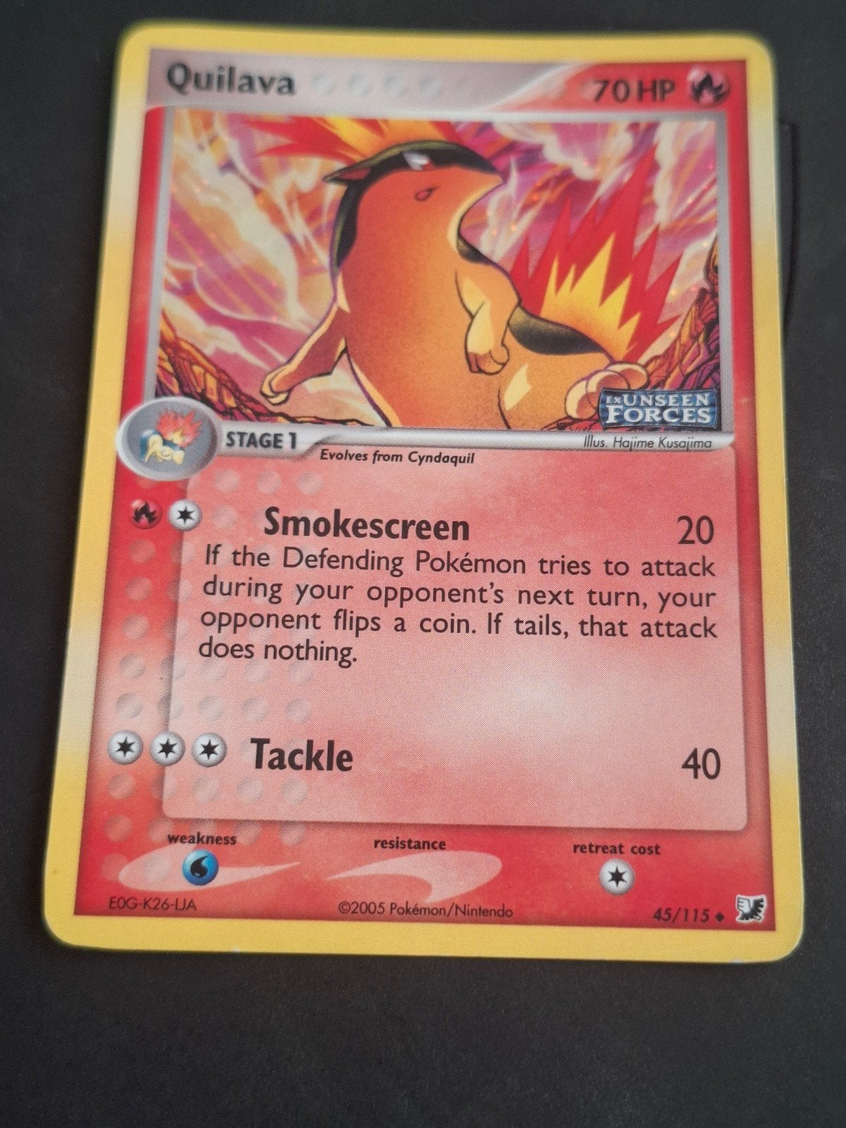 Carte Pokémon Quilava 45/115 - EX Unseen Forces (2005) - STA, Enlèvement ou Envoi