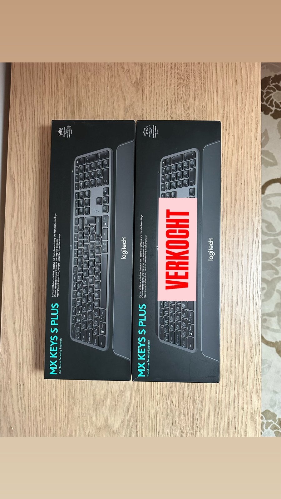 Logitech mx keys s plus, Computers en Software, Ophalen, Draadloos, Multimediatoetsen, Nieuw