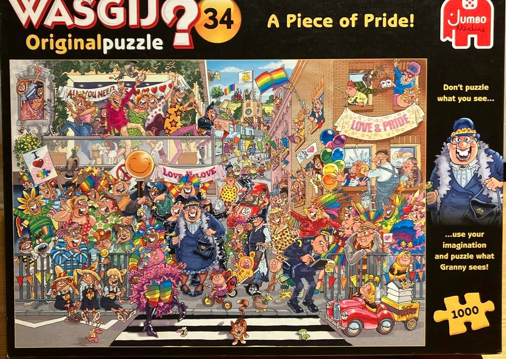 Wasgij 1000st original puzzel nr 34 “a piece of pride”, Ophalen, Gebruikt