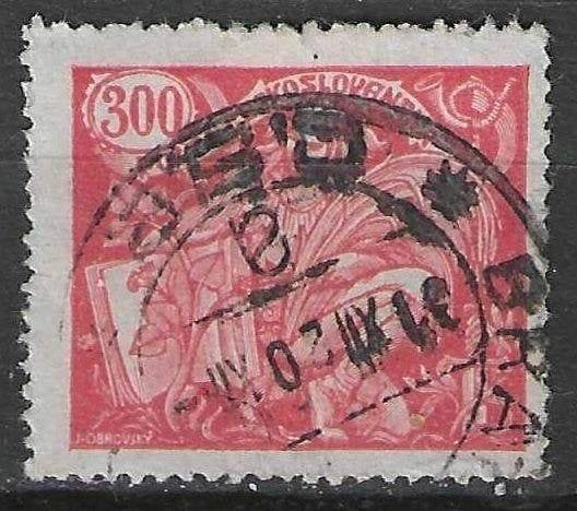 Tchécoslovaquie 1923 - Yvert 187A - Allégorie (ST), Envoi, Affranchi