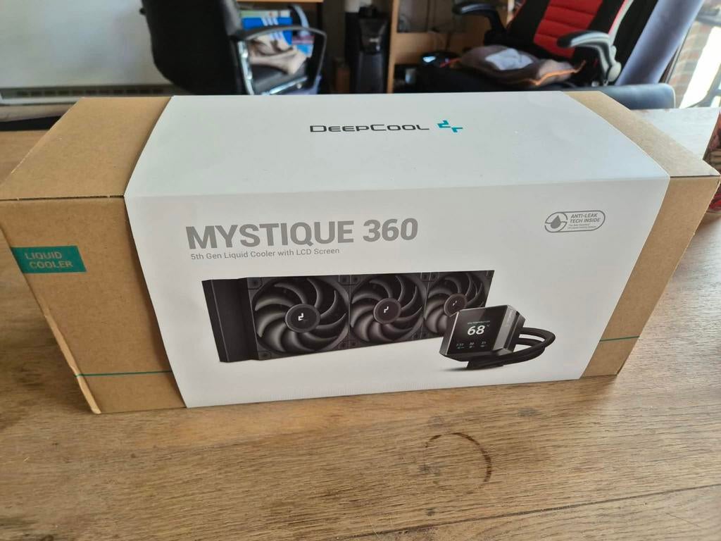 NIEUW DeepCool Mystique 360 AIO 5th Gen Waterkoeler met LCD, Computers en Software, Computerkoelers, Ophalen of Verzenden, Nieuw