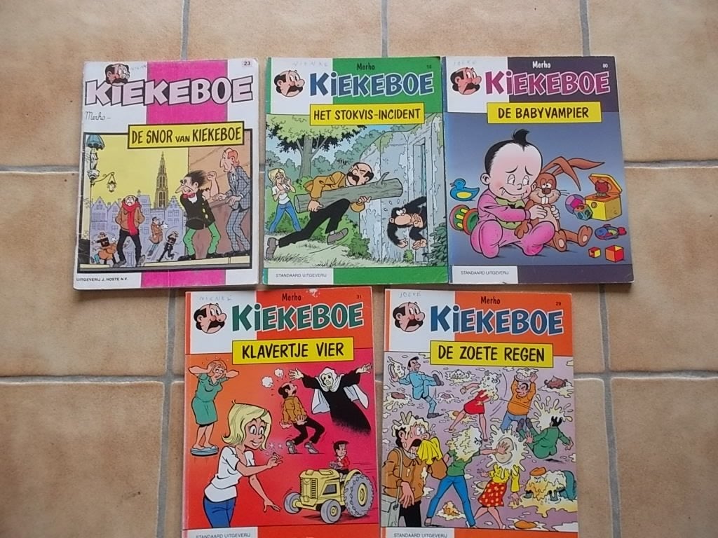 strips kiekeboe, Ophalen