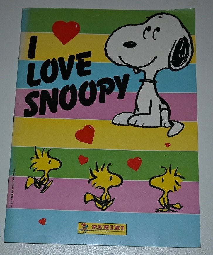 Panini / Leeg stickeralbum / I love Snoopy uit 1987, Verzenden, Gelezen, Plaatjesalbum