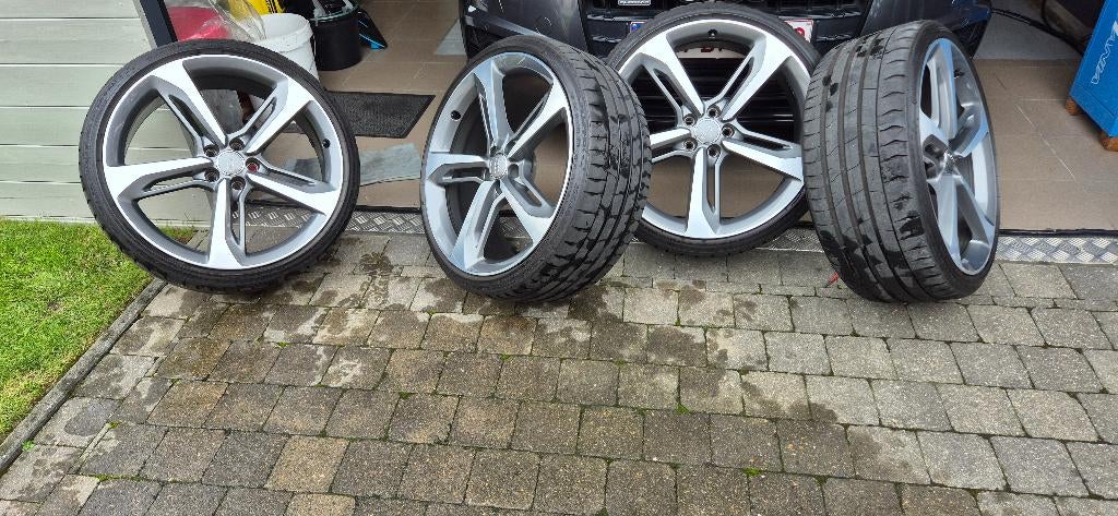 21" audi RS velgen, Autos : Pièces & Accessoires, Pneus & Jantes, Pneus et Jantes, 255 mm, Véhicule de tourisme, Pneus été