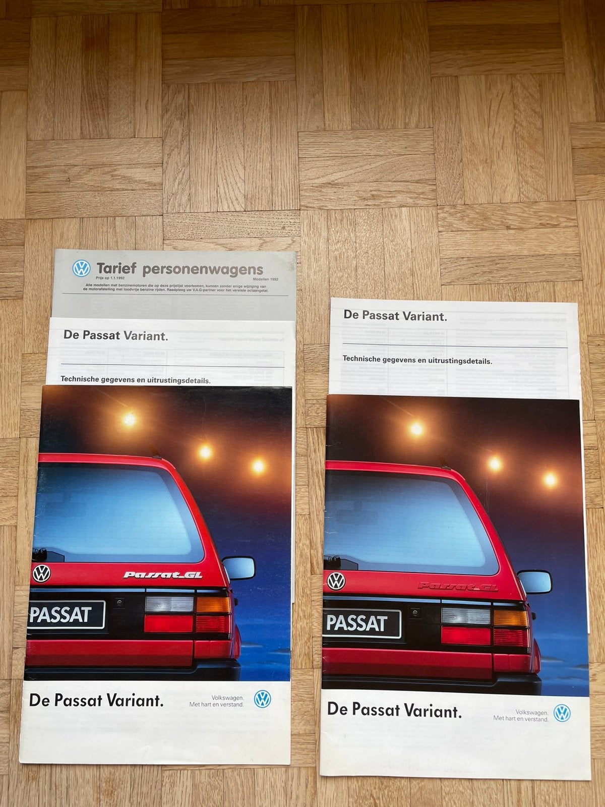 Brochures Volkswagen Passat Variant 1991 & 1992, Livres, Enlèvement ou Envoi, Comme neuf, Volkswagen