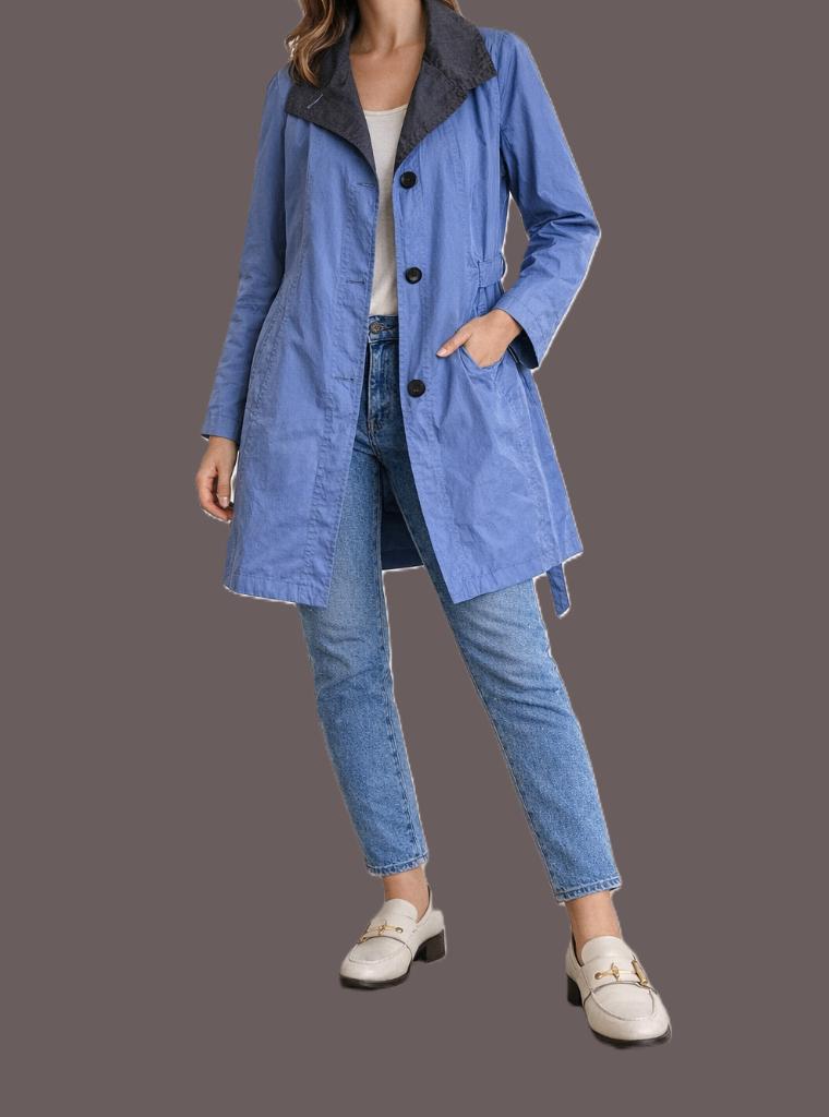 Trench-coat MILO taille XL, Taille 46/48 (XL) ou plus grande, Enlèvement ou Envoi, Porté, Bleu