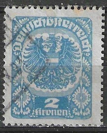Oostenrijk 1920/1921 - Yvert 226 - Wapenschild - 2 k. (ST), Verzenden, Gestempeld