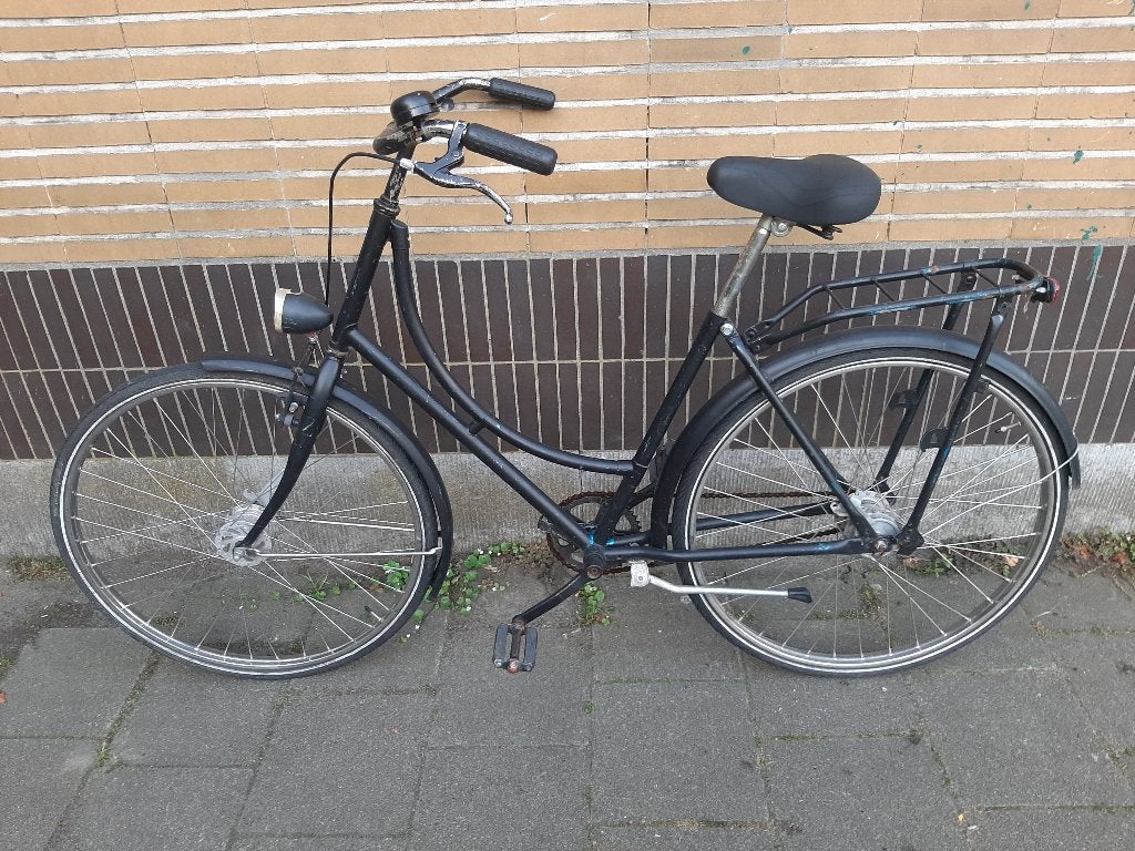 Damesfiets, Ophalen