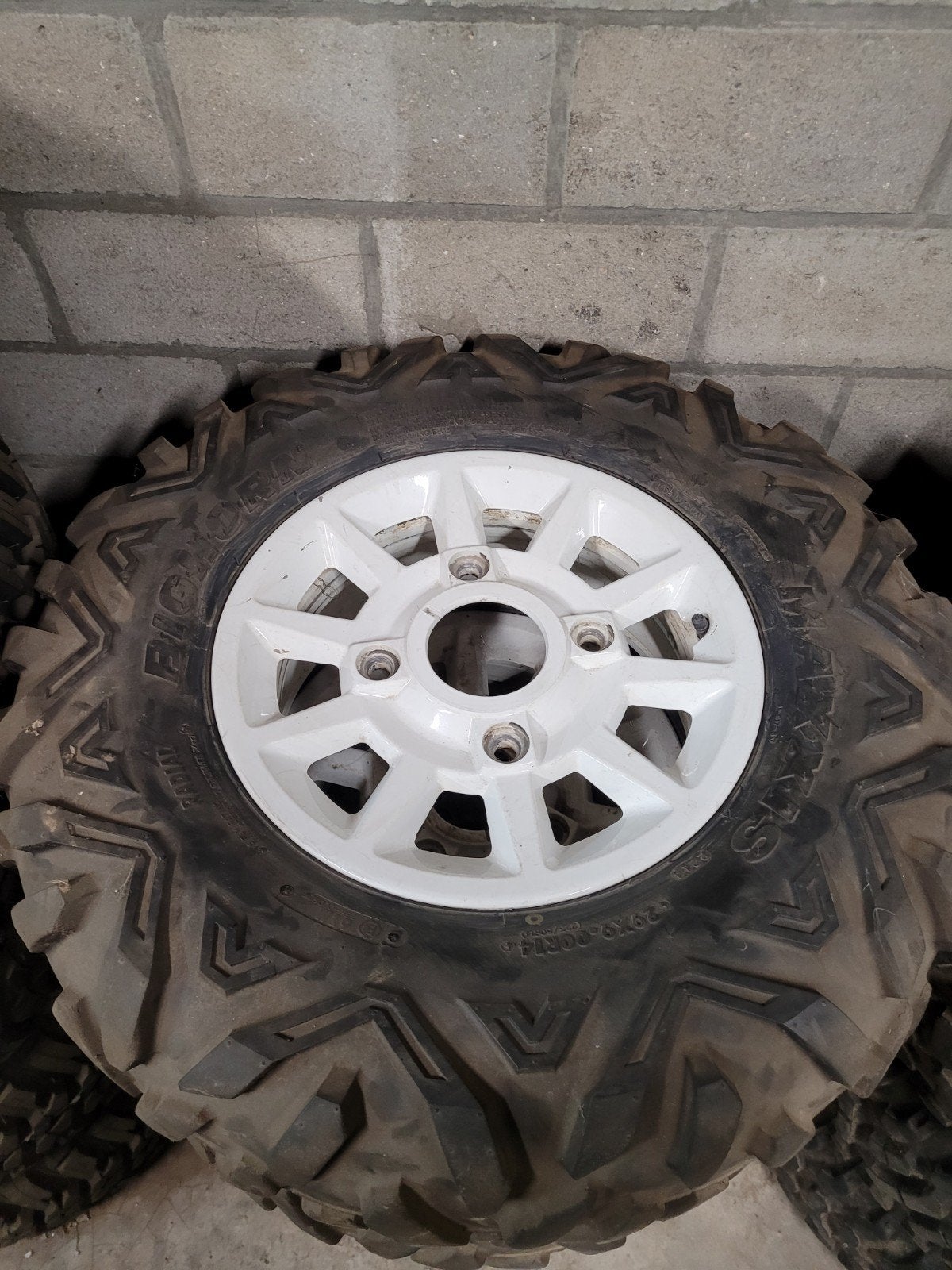 Buggy/quad banden op velg, Ophalen