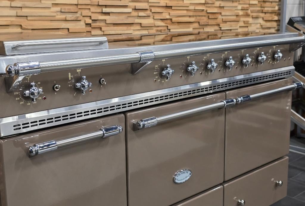 🔥Luxe Fornuis Lacanche 140cm keramische bruin rvs 5 zones, Elektronische apparatuur, Ophalen, 60 cm of meer, Keramisch, Zo goed als nieuw