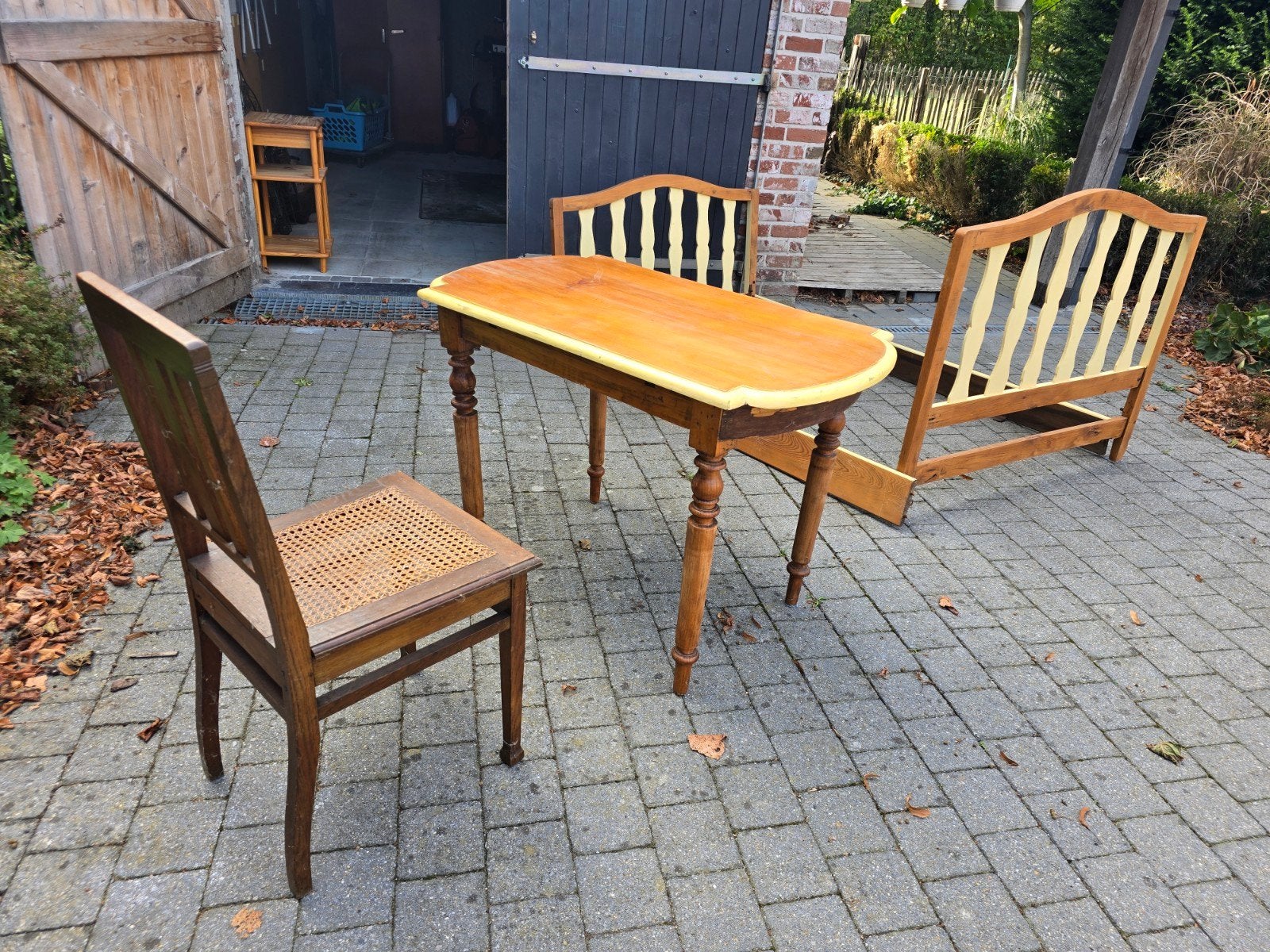 60' slaapkamer, Ophalen, Grenenhout