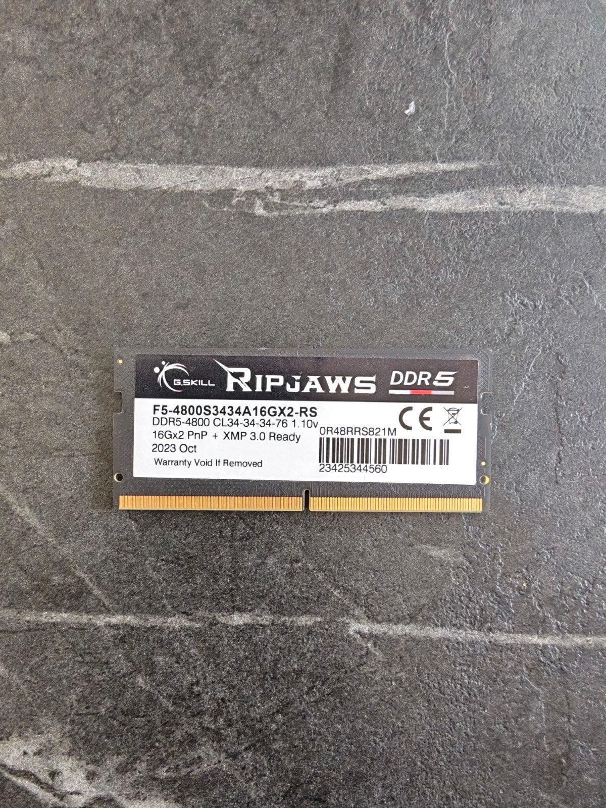 G-Skill Ripjaws 16Go DDR5 4800 CL34 so-dimm, Comme neuf, Enlèvement, DDR5, Laptop