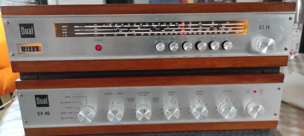 DUAL TUNER EN VERSTERKER. PERFECTE STAAT, Ophalen, Zo goed als nieuw, Stereo