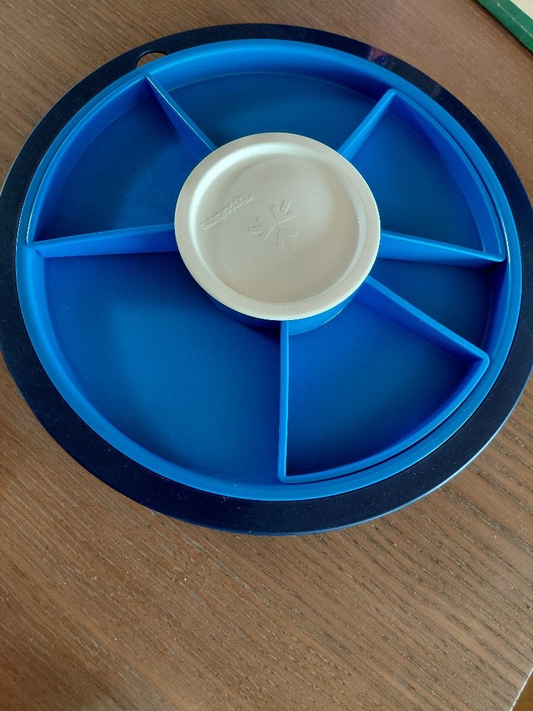 Serveerschaal tupperware, Ophalen, Zo goed als nieuw, Blauw, Schaal