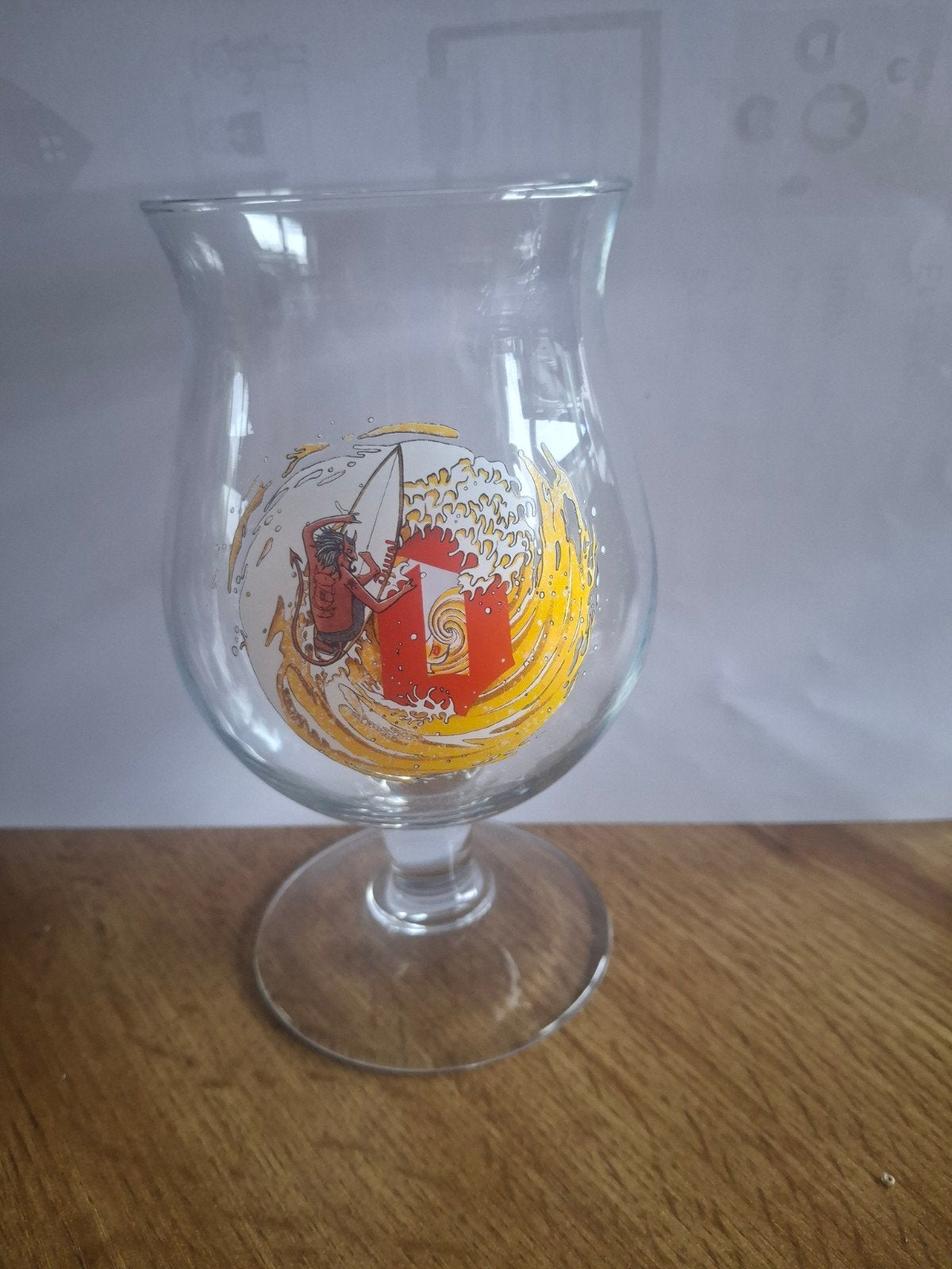 duvel glas surfer 2018 editie, Verzamelen, Biermerken, Ophalen, Duvel