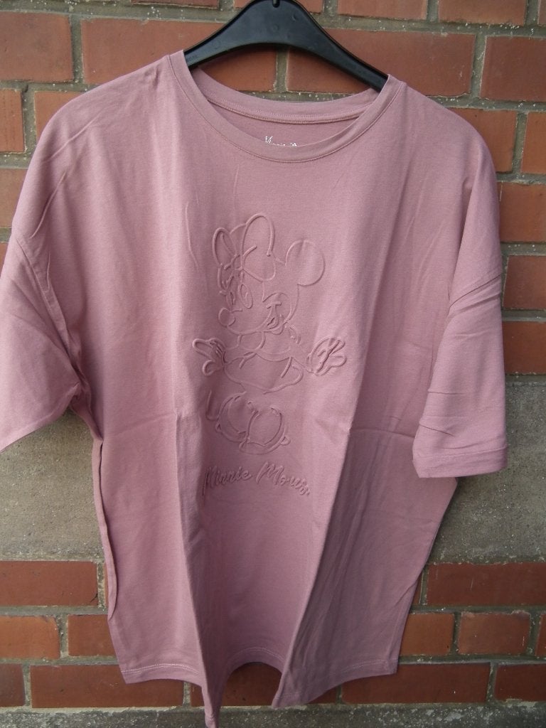 Roze T-shirt voor dames. maat L (Minnie Mouse) Disney, Kleding | Dames, Maat 42/44 (L), Zo goed als nieuw, Korte mouw, Roze