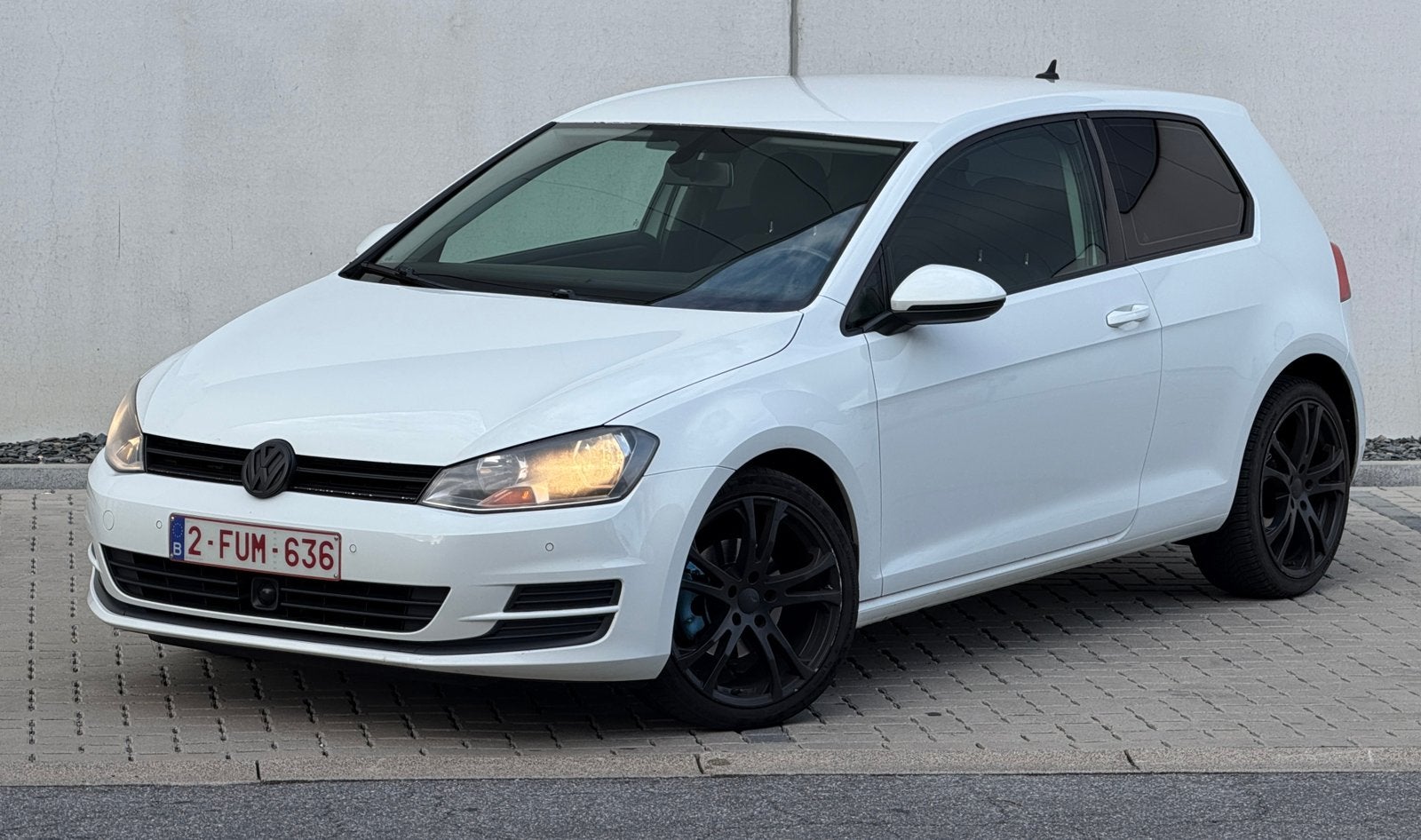 Volkswagen Golf 7, Auto's, Euro 5, Zwart, Wit, 2 deurs