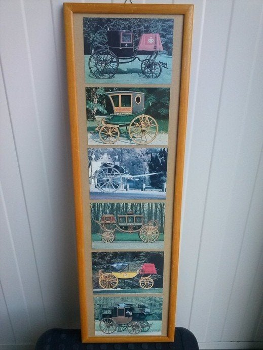 Foto in lijst met Glas van Koetsen en Rijtuigen/meer Foto"s, Ophalen of Verzenden, Nieuw