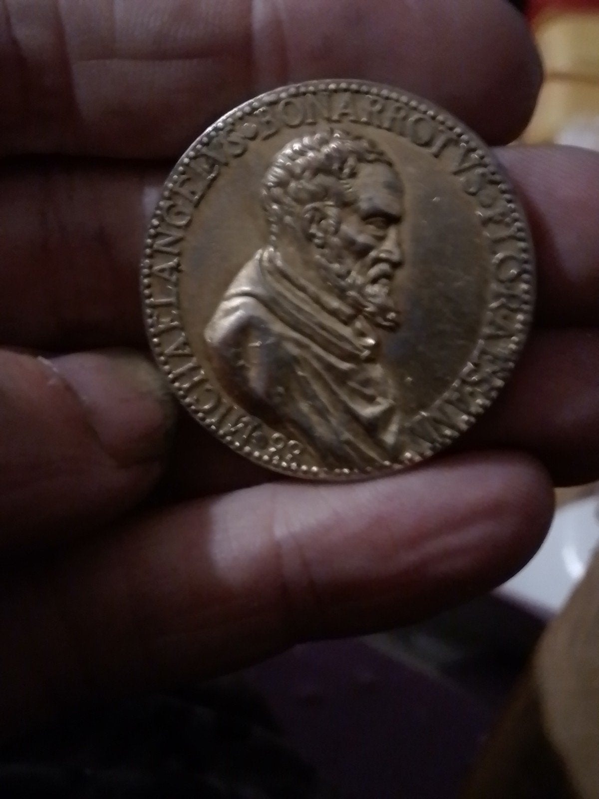 prachtige medaillon, Postzegels en Munten, Ophalen of Verzenden, Goud