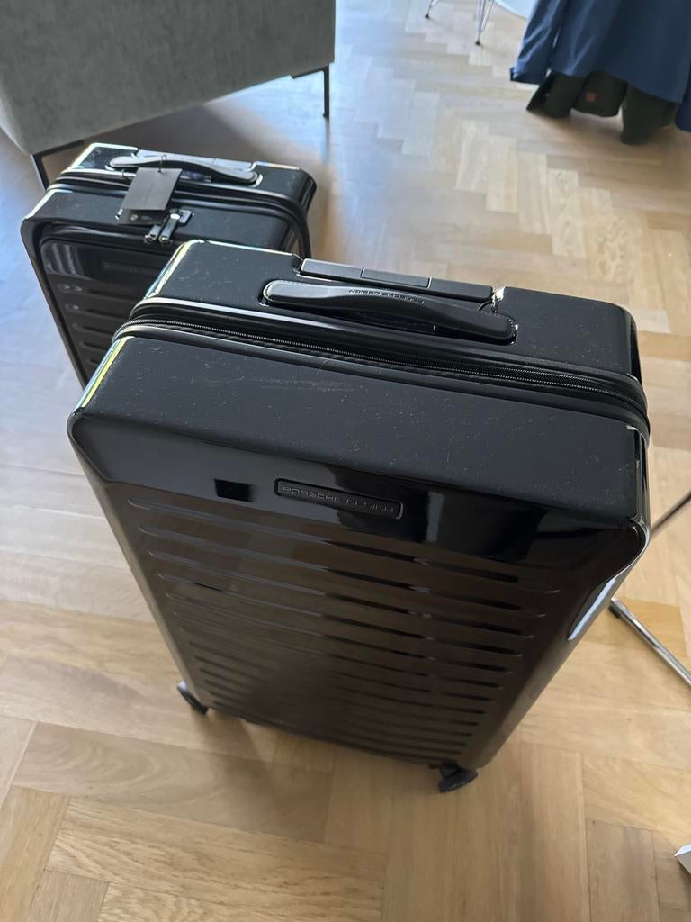 Nieuwe Porsche Design kofferset (S + M) – Roadster Hardcase, Ophalen, Nieuw, Hard kunststof, Wieltjes