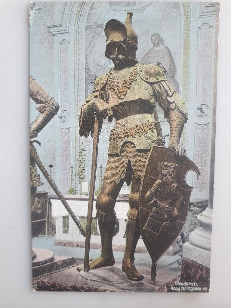 CP ANC. : THEODORIC le Grand Roi. OSTROGOTES + 526 Réf B14, Enlèvement ou Envoi, Gravure, Comme neuf, 1940 à 1960
