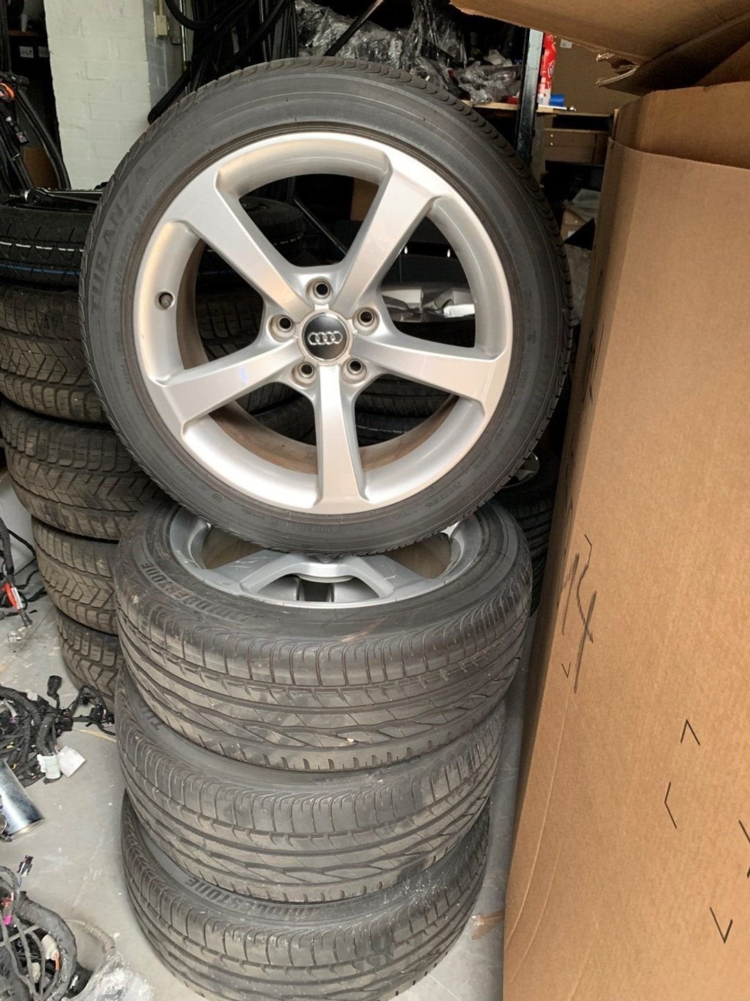 Audi A3 S3 Velgen 225/45/17 17 inch zowat nieuw, -, Pneu(s), Utilisé, -