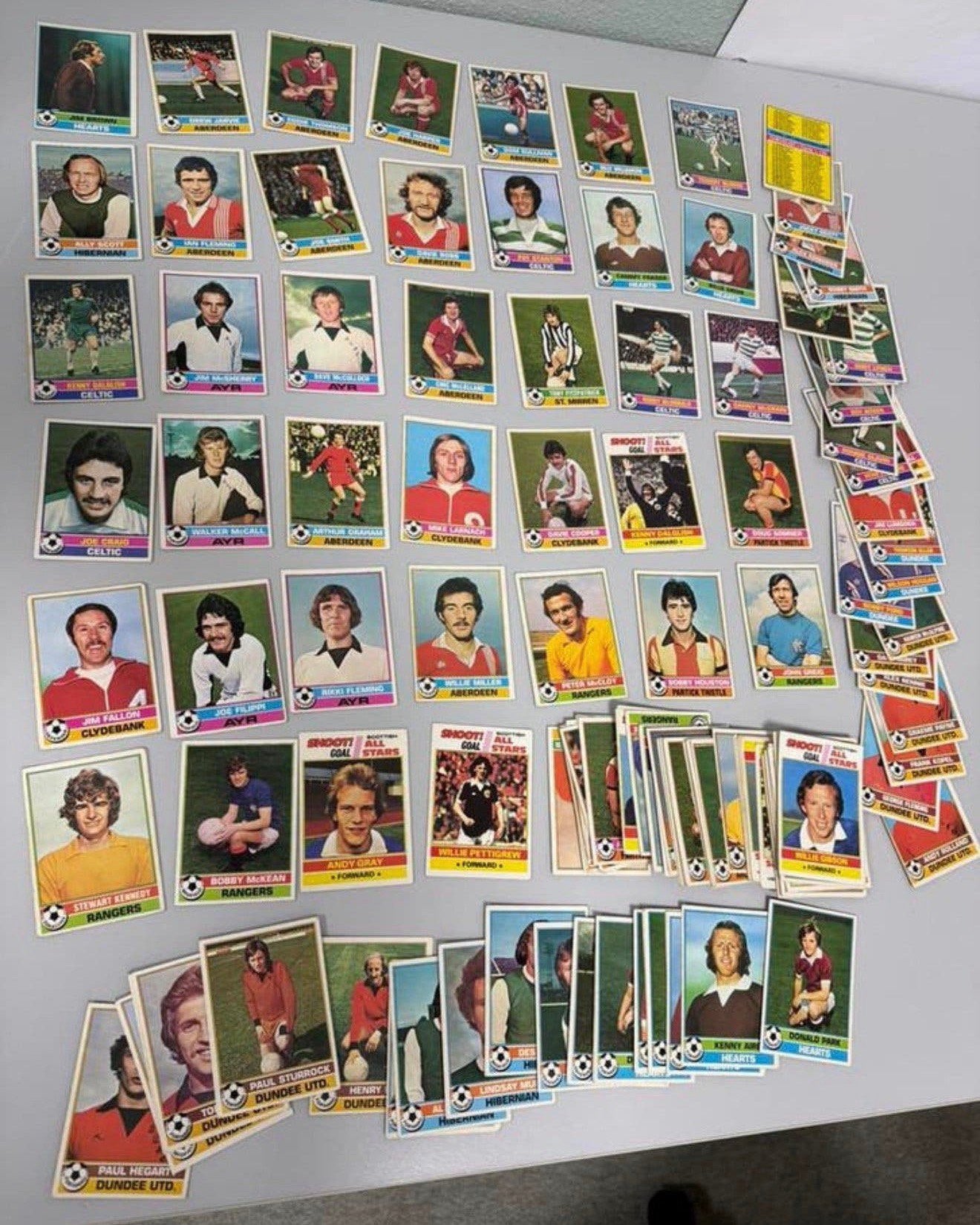 1977 Topps Voetbalplaatjes 150 stuks Vintage soccer Cards, Ophalen of Verzenden, Zo goed als nieuw, Poster, Plaatje of Sticker