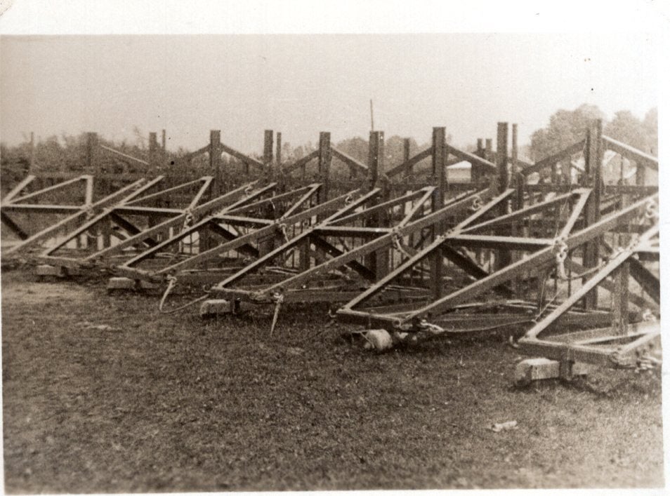 German  oriiginal picture Guerre 40 barrière anti-chars, Collections, Enlèvement ou Envoi