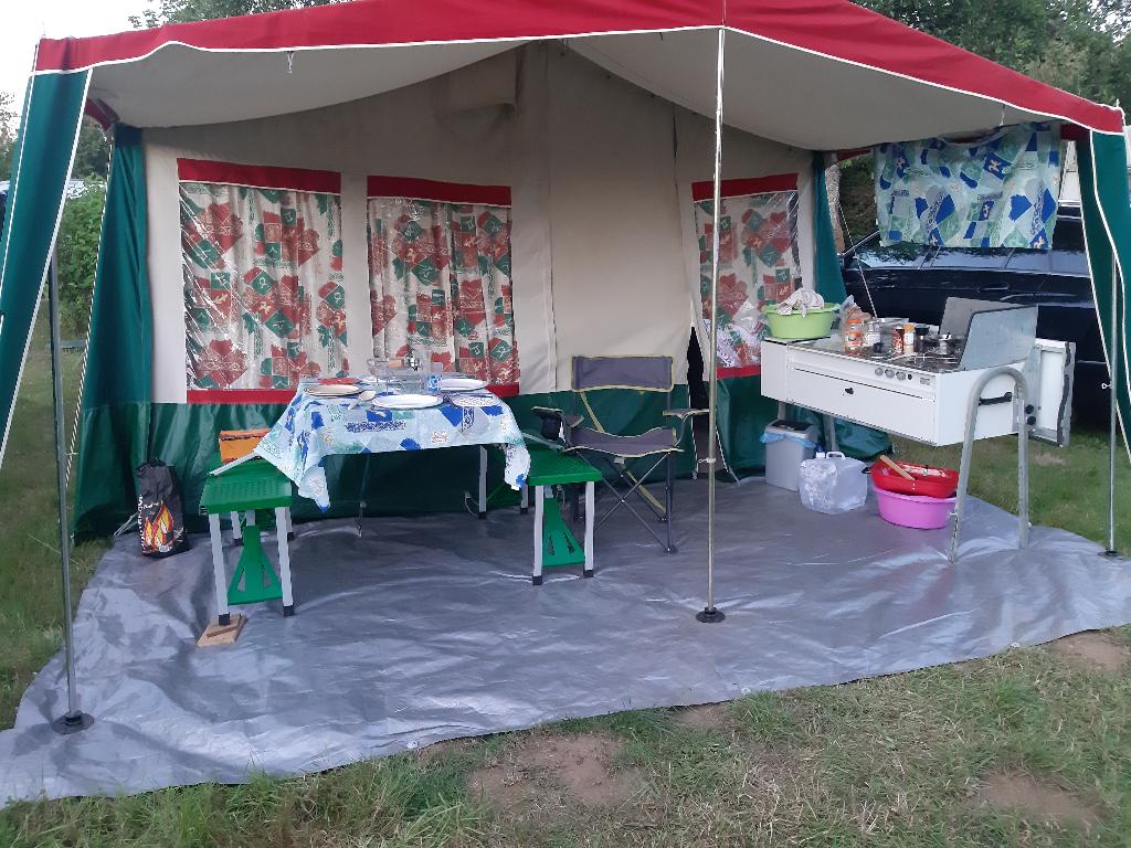 Vouwwagen voor 6 personen Alpen Kreuzer, Caravans en Kamperen, Ophalen, Alpenkreuzer, Lichtgrijs, Aanwezig