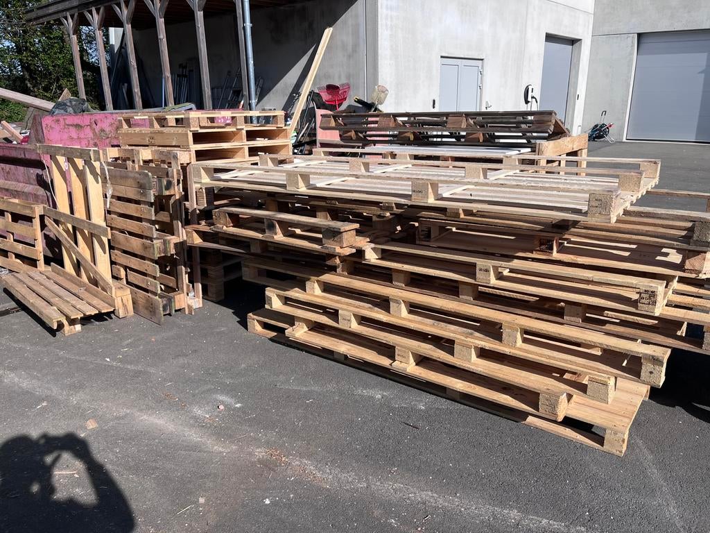 Palettes à donner, Doe-het-zelf en Bouw, Hout en Planken, Gebruikt, Ophalen