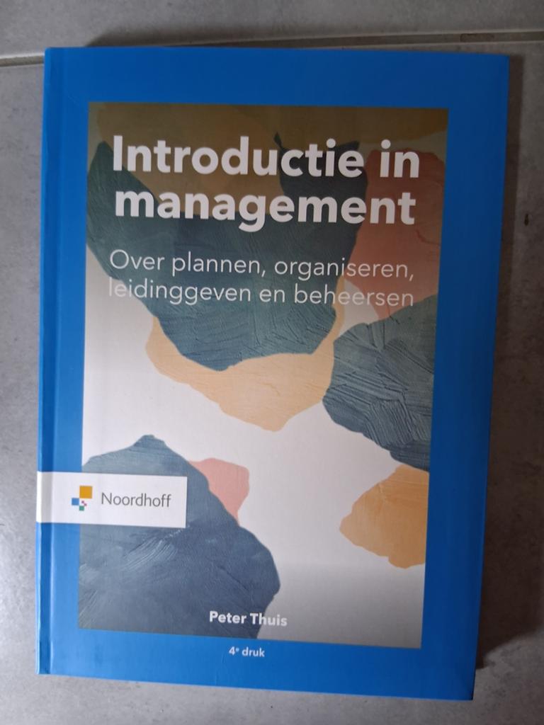 Boek INTRODUCTIE IN MANAGEMENT nieuw, Boeken, Ophalen of Verzenden, Management