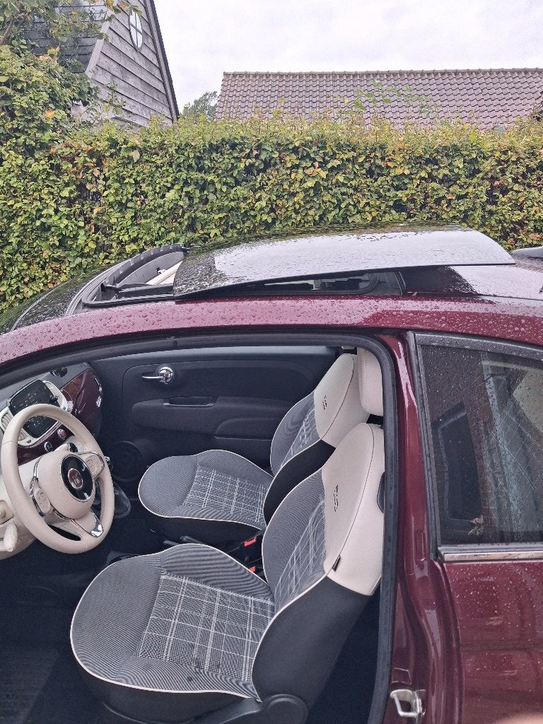 Fiat 500 met schuifdak, Auto's, Voorwielaandrijving, 110 g/km, Handgeschakeld, Particulier