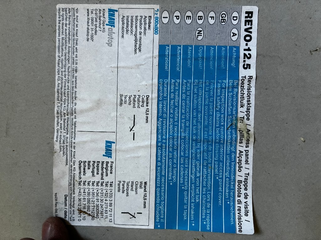 inspectieluik REVO 12.5, Ophalen of Verzenden, Nieuw