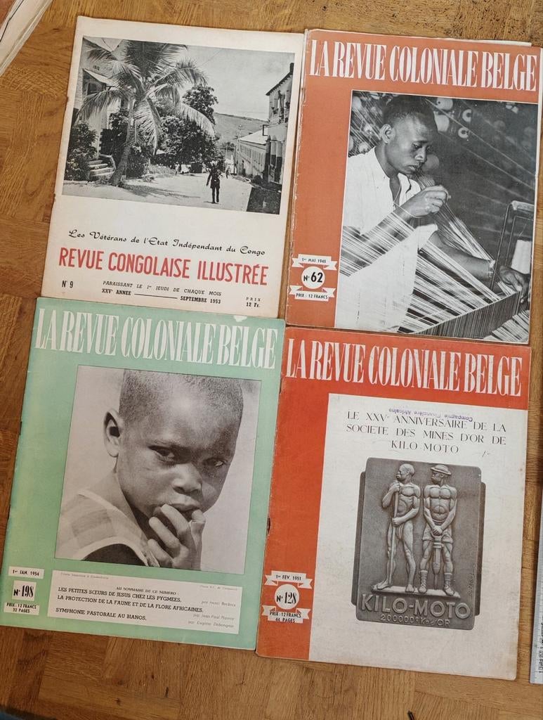 3 x De koloniale recensie 1 x geïllustreerd Congolees tijdsc, Verzamelen, Ophalen, Tijdschrift